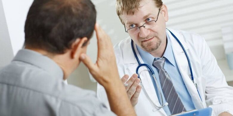 consultation with a specialist in the treatment of prostatitis