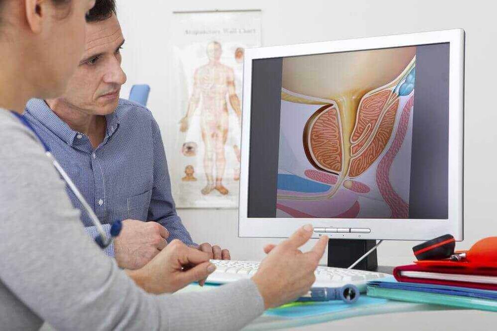 diagnosis of prostate adenoma using instrumental methods